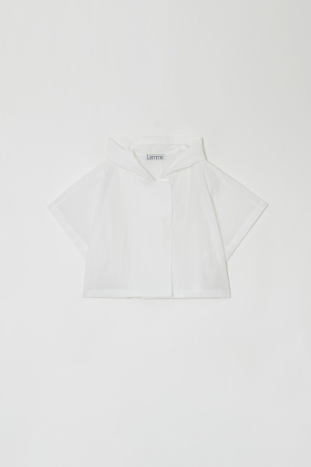 [NEW] HODDY CROP JACKET, WHITE