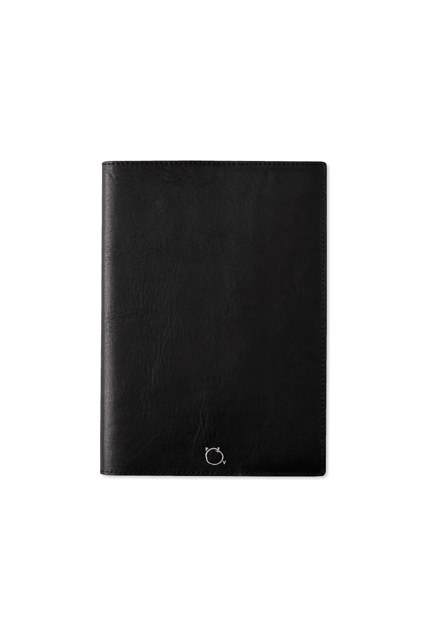레더 노트 커버 Leather Notebook Cover A5 - Nero