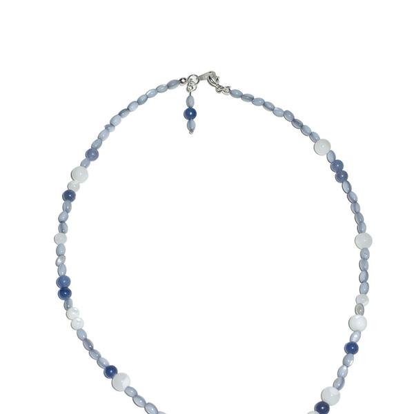 Blue blue beach necklace