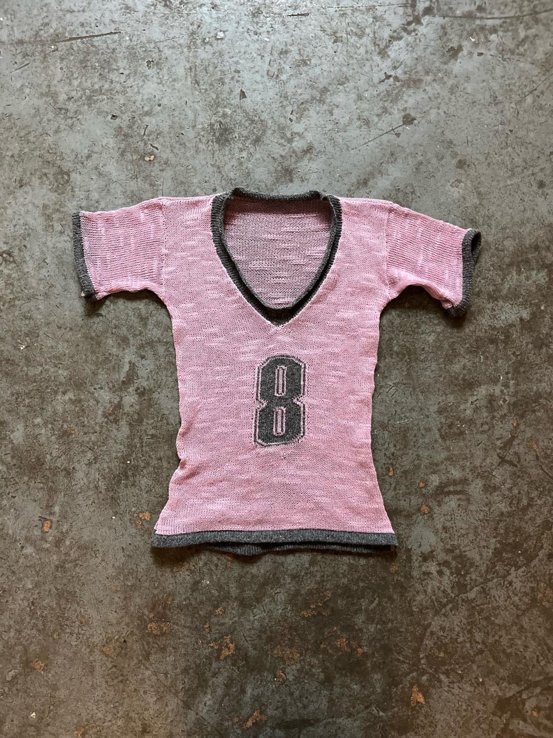 Custom knit football T-shirt - XS / 1