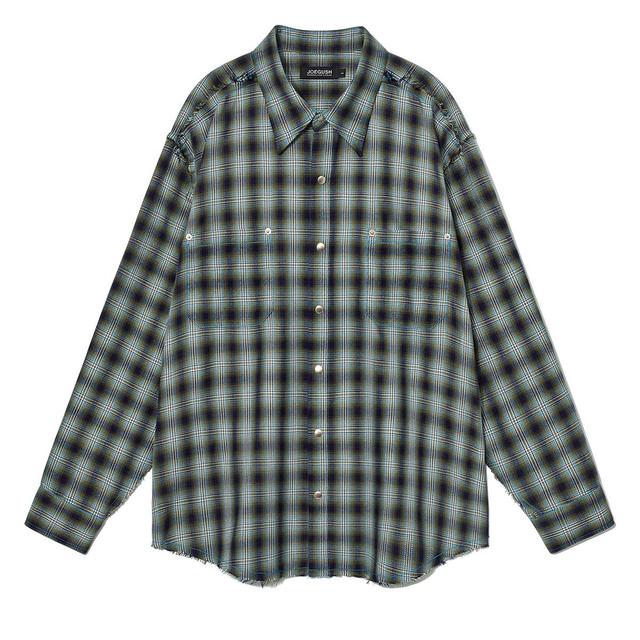 Kurt Flannel Shirts (Navy/Blue)