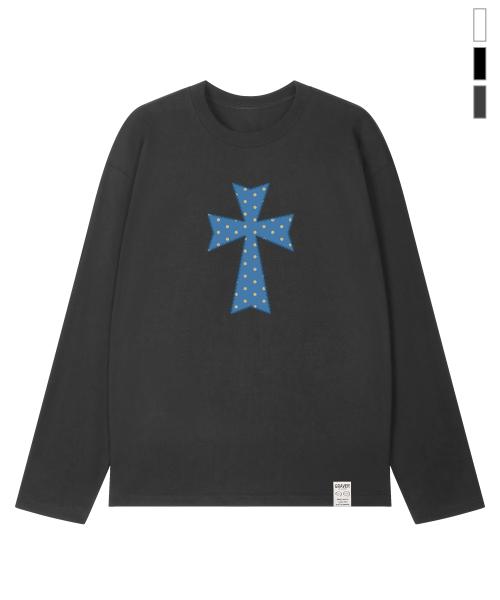 [UNISEX]DOT CROSS 롱슬리브 티셔츠_3color
