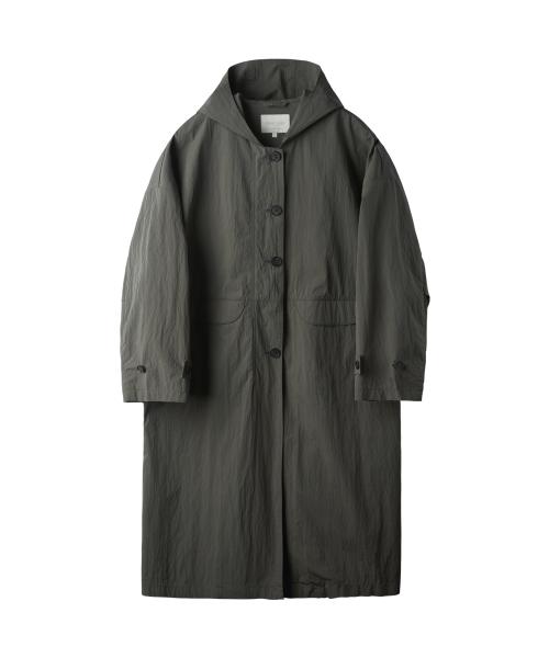 W Breeze Hooded Coat Dusty Olive