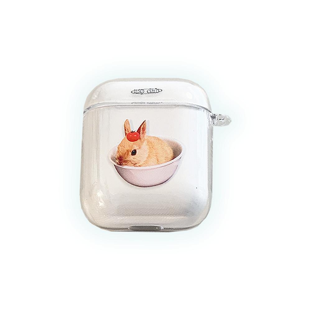 bunny airpod  case, 토끼 에어팟 케이스 토끼 버즈 케이스 : nap club