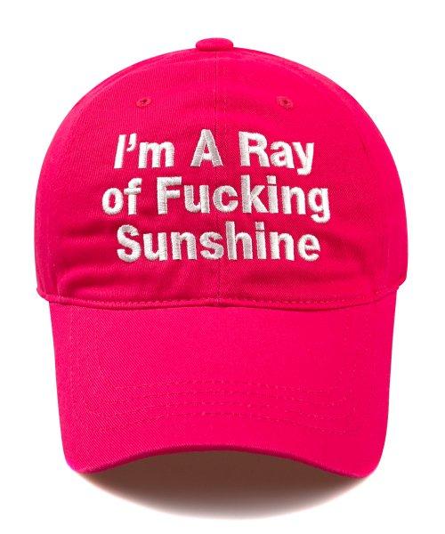 SUNSHINE WASHING CAP-핫핑크