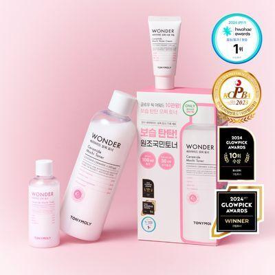 [Oliveyoung]토니모리 원더 세라마이드 모찌 토너 500ml 기획 (+100ml +크림 30ml)