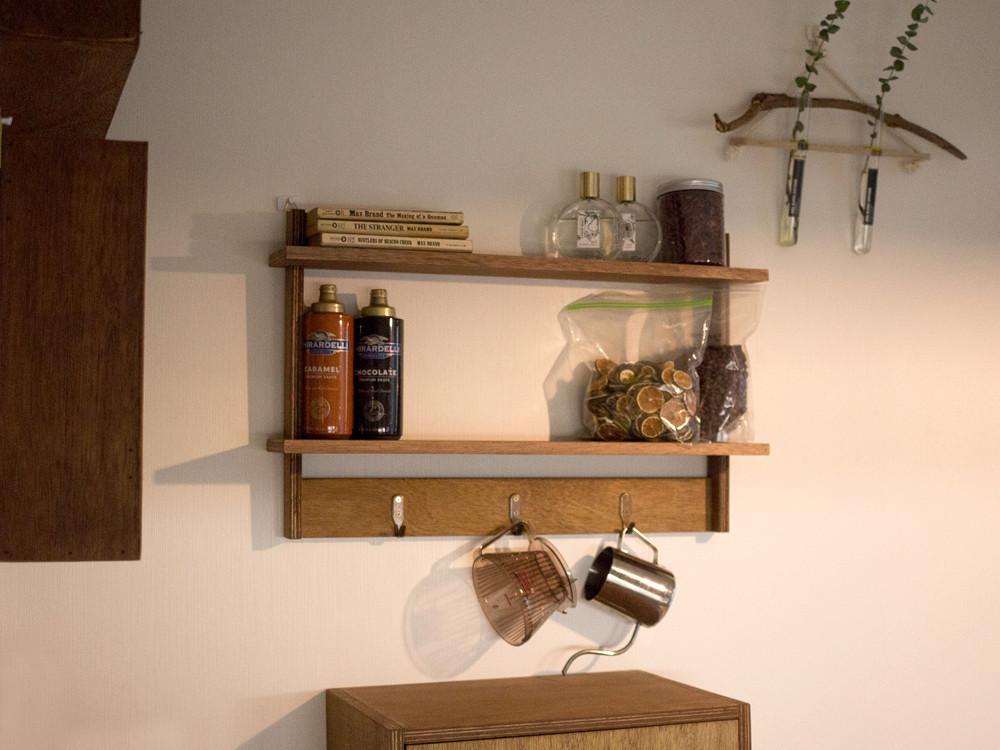 밀러 벽선반 K타입 2단 miller shelf 마스크걸이