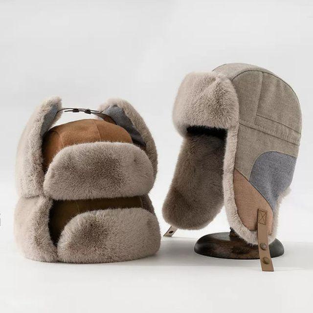 BI-B110050 벙거지 대두 겨울 니트 빈티지 검정 예쁜 얼굴작아보이는 힙합 여행 털 군밤 모자