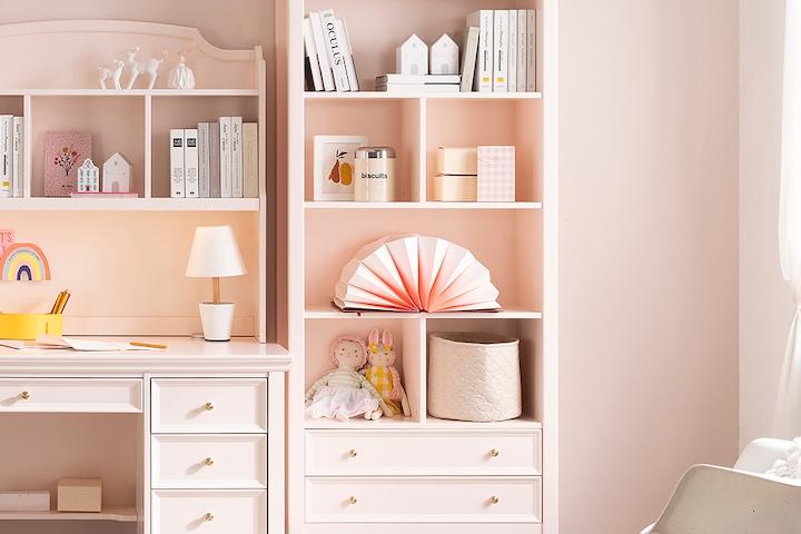 클래식 원목 5단 900 책장(서랍형)