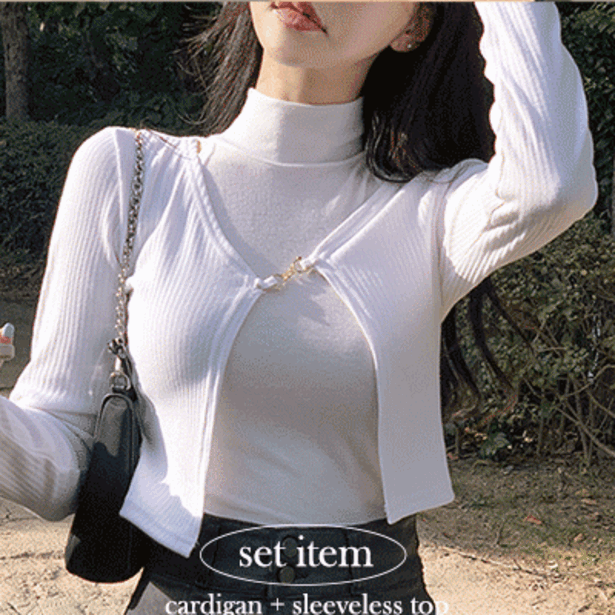 듀로피버클가디건 t + 폴라나시 set