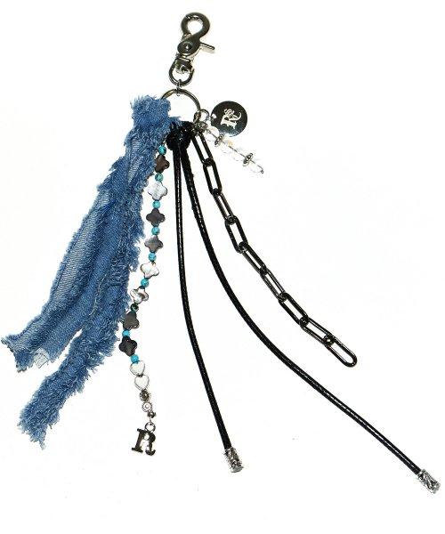DENIM RAW CUTTING KEY CHAIN - DE