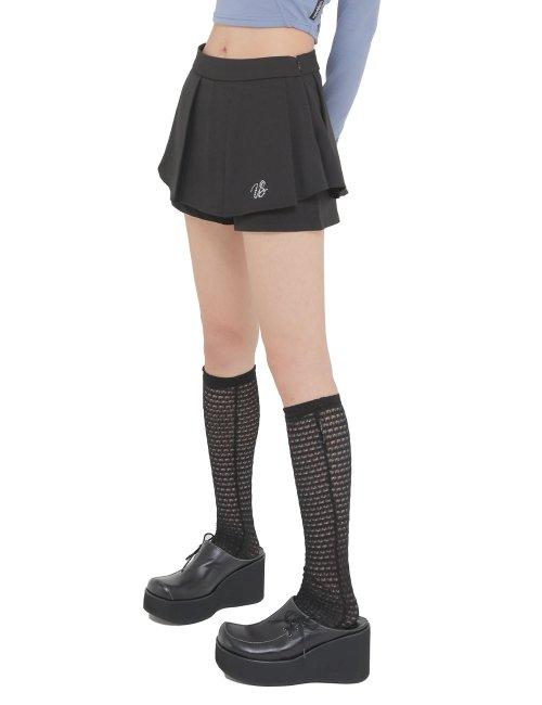 튤립 팬츠 스커트(블랙)