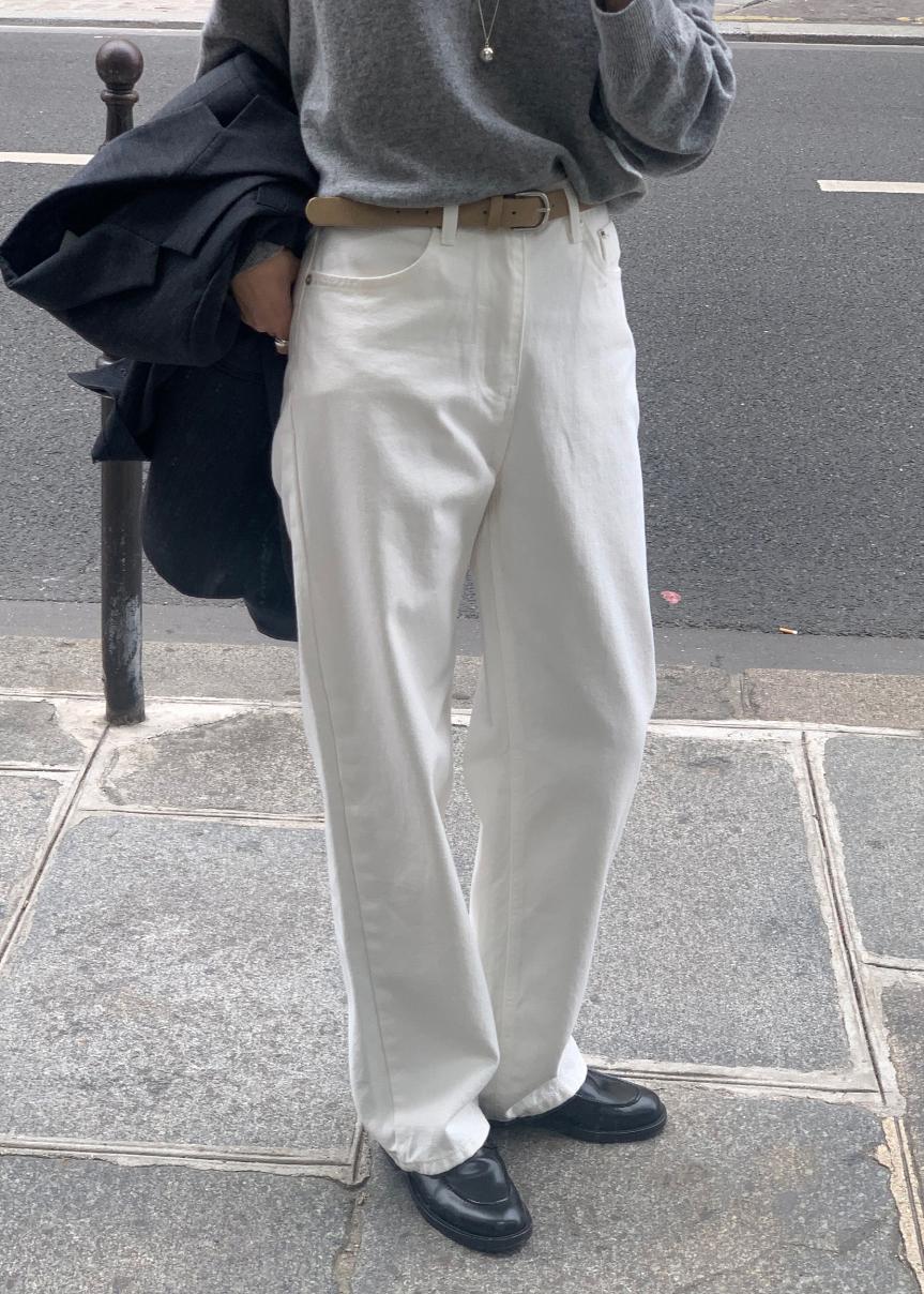 Straight Jeans - White