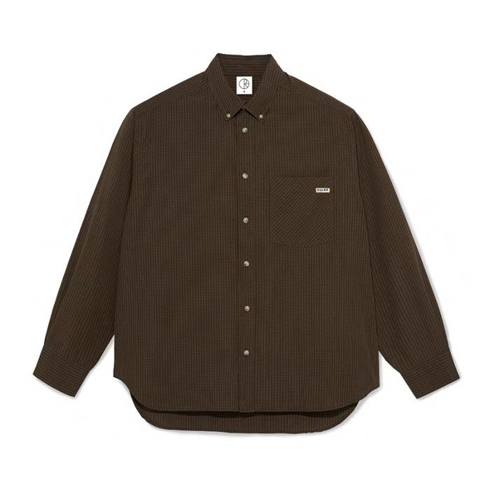 Ben Poplin LS Shirt [Brown]