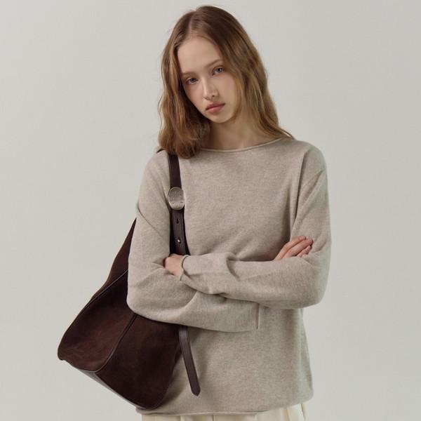 [9월 30일 순차 발송 예정] Pure Wool Boatneck Knit_4Color
