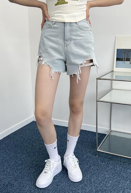 연청 데미지 컷팅 쇼츠 (3size)