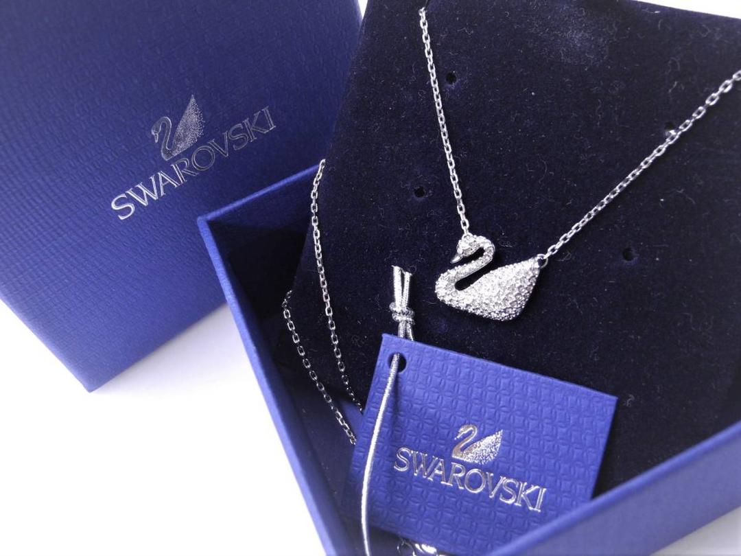 ★スワロフスキー　ネックレス　スワン　美品　箱付き★