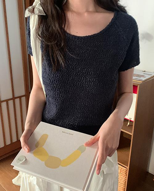 mary boucle half knit / 4color