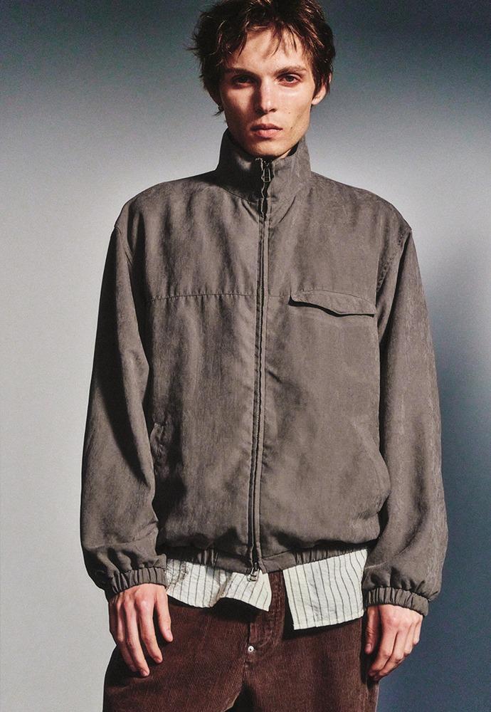 Washed One Pocket Blouson_Wood Grey