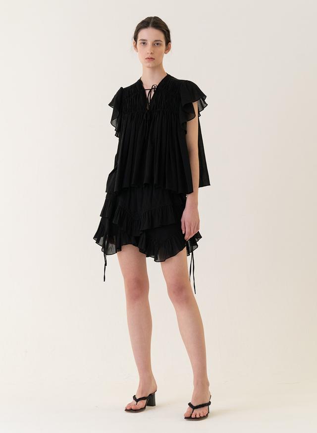 [2/23 출고]SS22 Ruffle Trimming Shorts Black