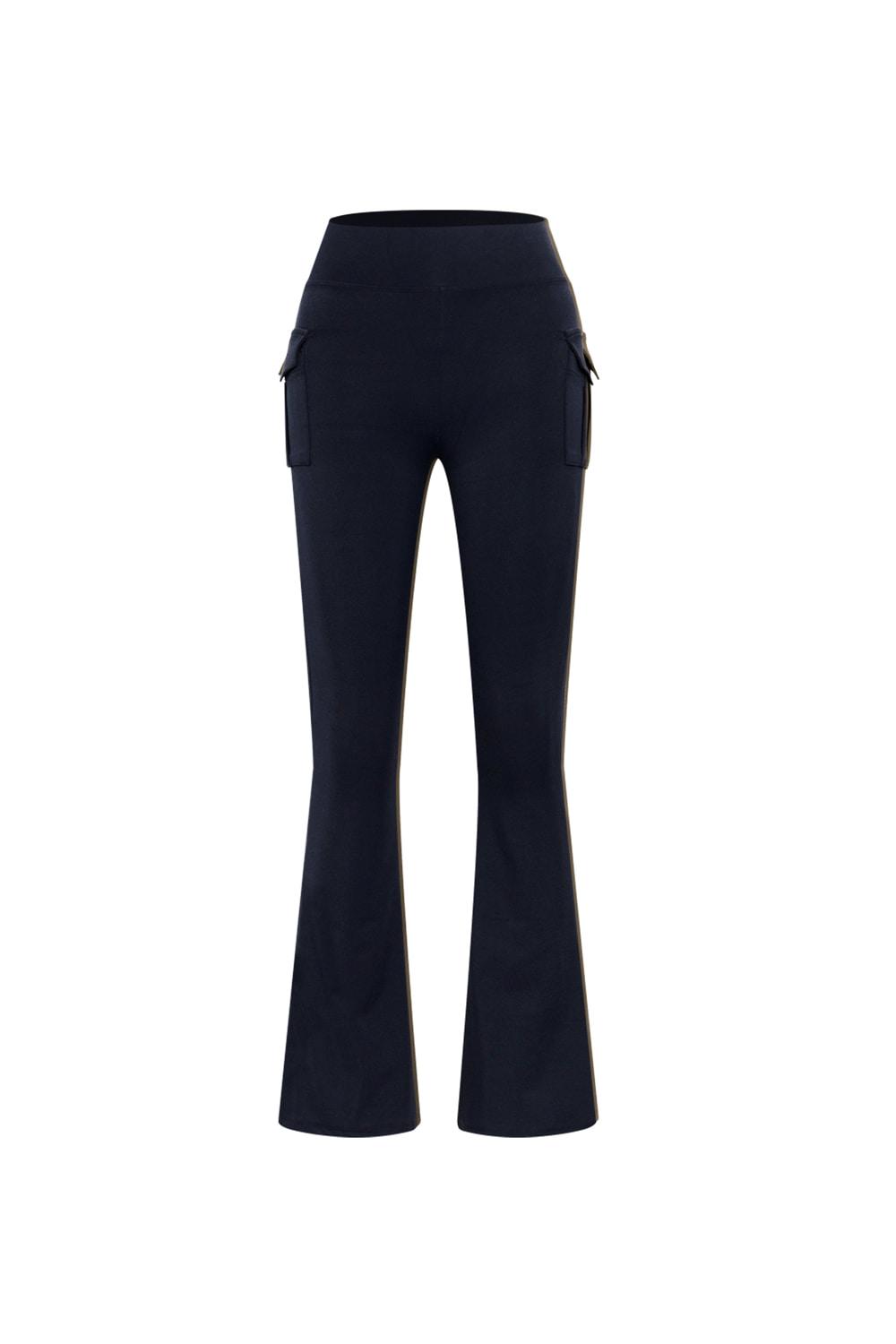 POCKET BOOTSCUT PANTS - BLACK