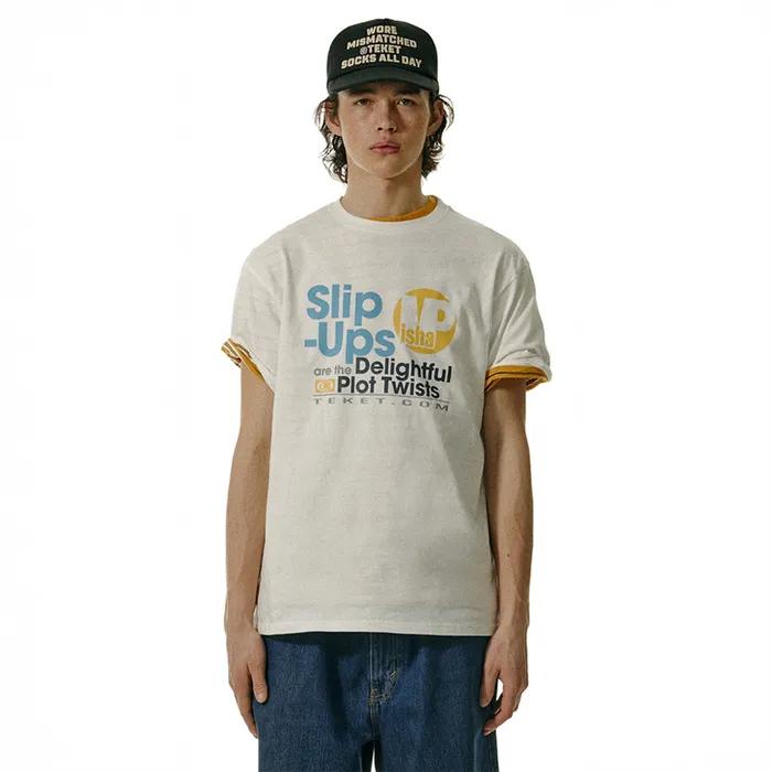 Slip Ups Tee White