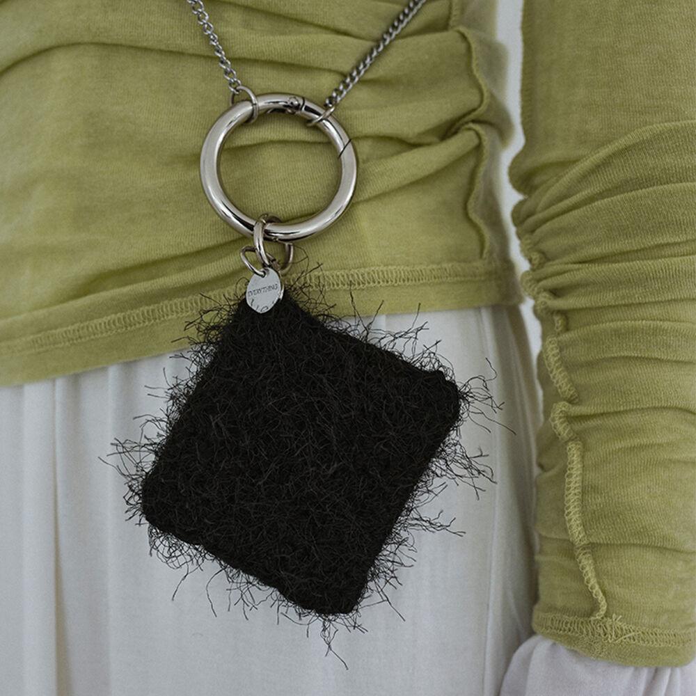 POUCH KEYRING IN BLACK