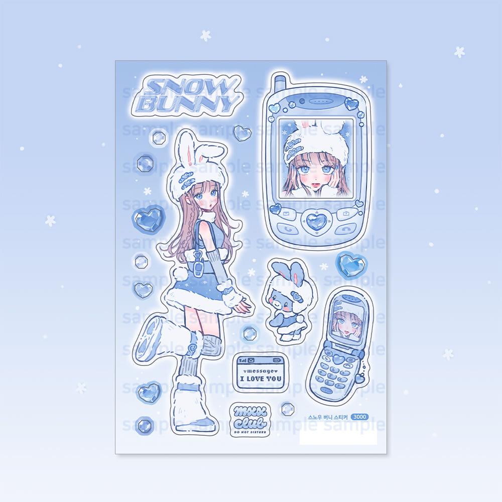 스노우 버니 칼선 스티커 (리뉴얼)