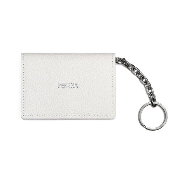 [Persna] Card wallet (leather: white)