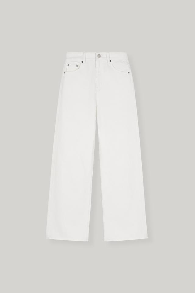4TH / Apollo Wide Denim Pants (White)