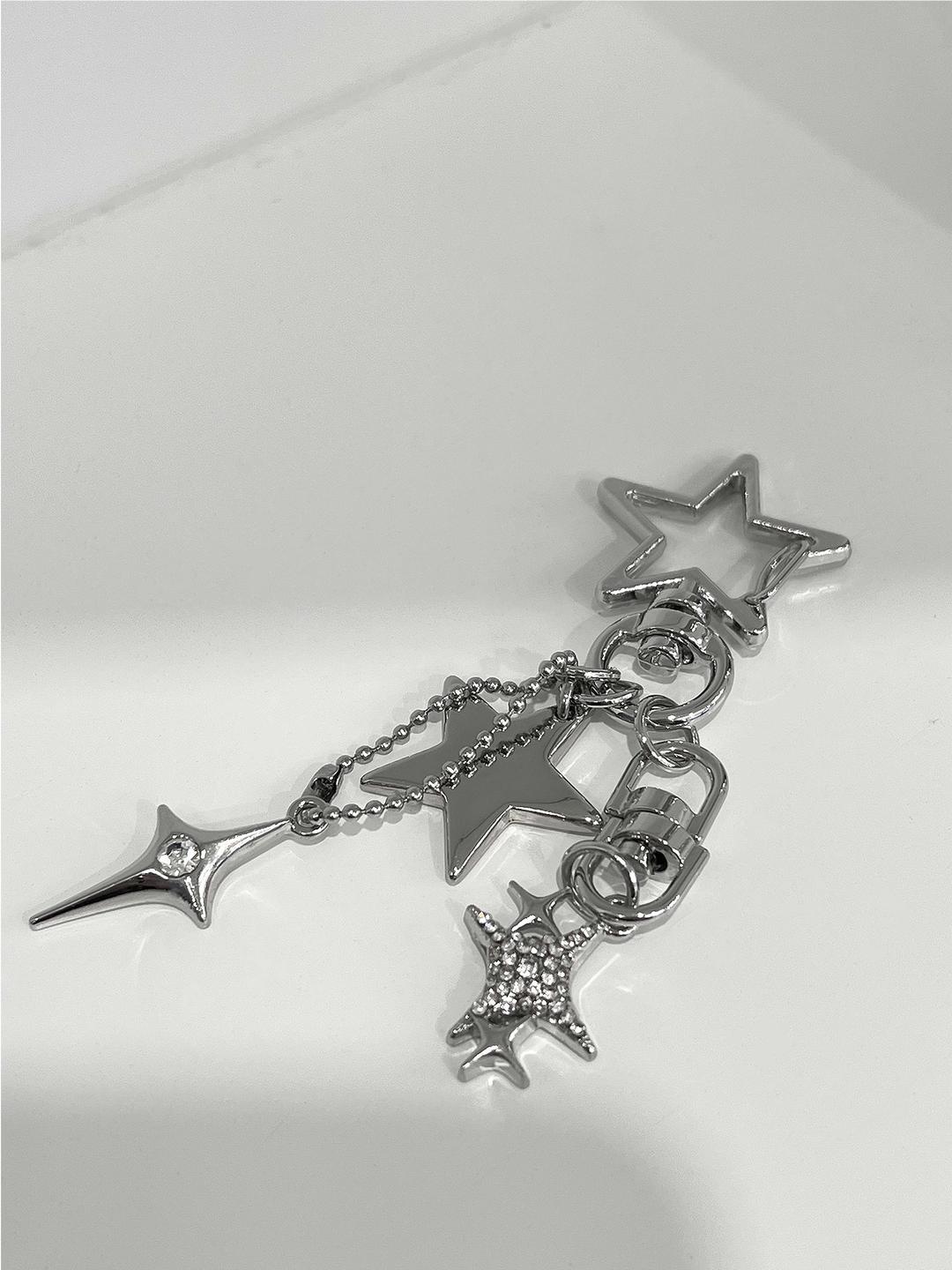 [unique] MADE ' 3star ' 큐빅 별 키링