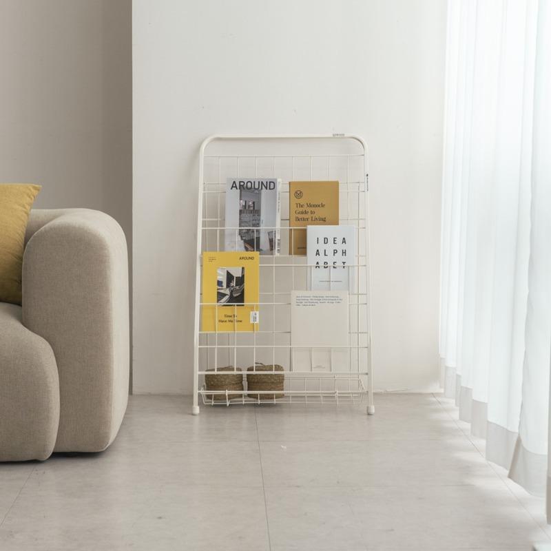 소프시스 크림 5단 책꽂이