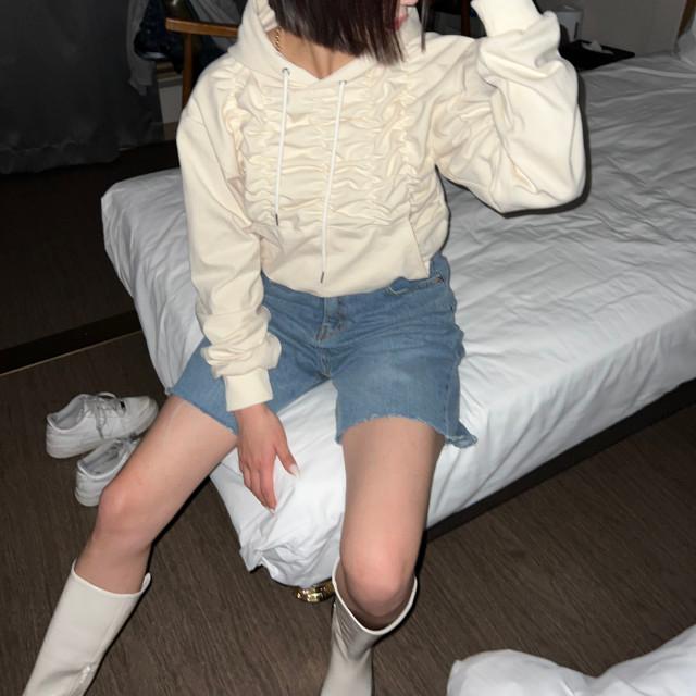 웨이브 셔링후드티