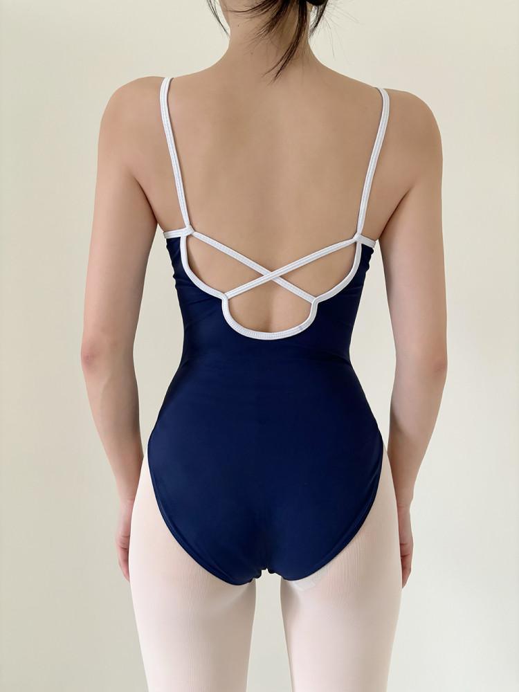 Navy Candy 캐미솔 성인 발레복 레오타드