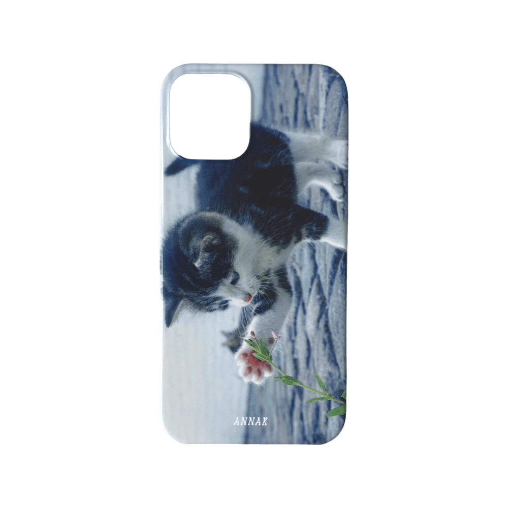 아기 고양이 폰케이스 아이폰 갤럭시 동물케이스 빈티지케이스 [playful baby kitten hard case]