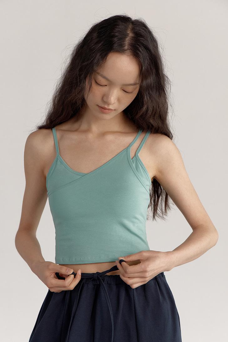 Maha Mudra Crop Tank (Evergreen)