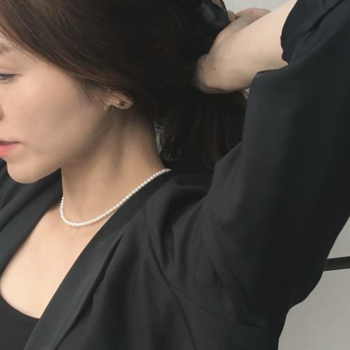 (A급) 클래식 화이트 핵진주 네크리스 4mm