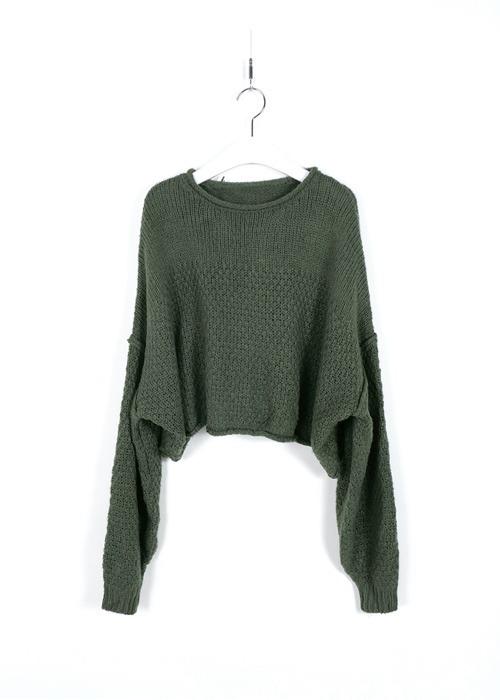 vintage green knitwear