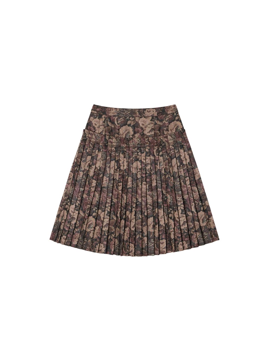 MARCA PLEATS SKIRT FLOWER