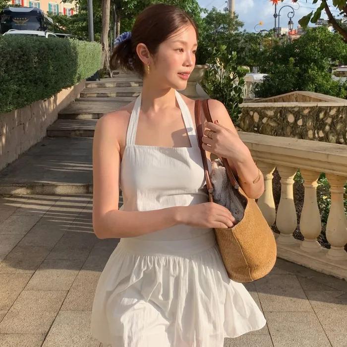 Chouetties by LUCKY CHOUETTE_Halter Neck Mini Dress (white)_LADAX25600WHX