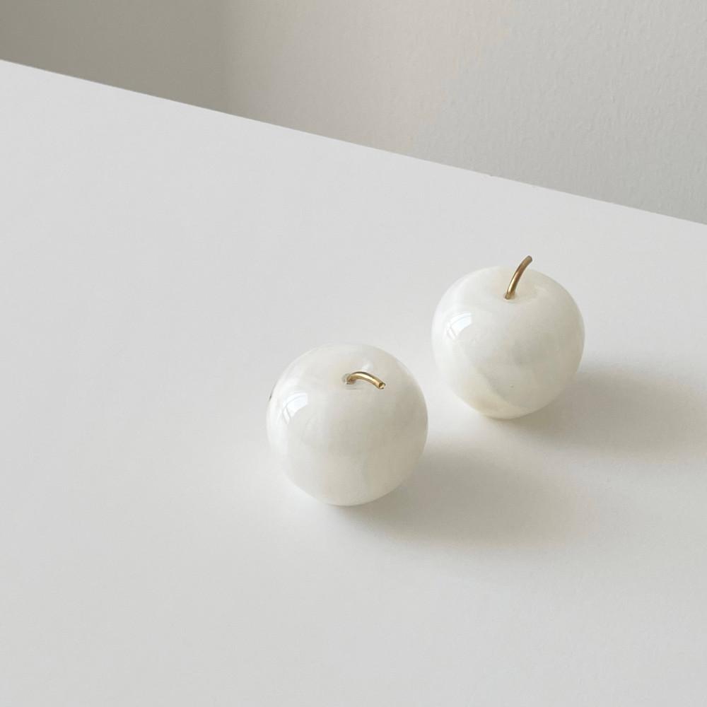 Natural onyx apple paperweight 오닉스 사과 문진 오브제