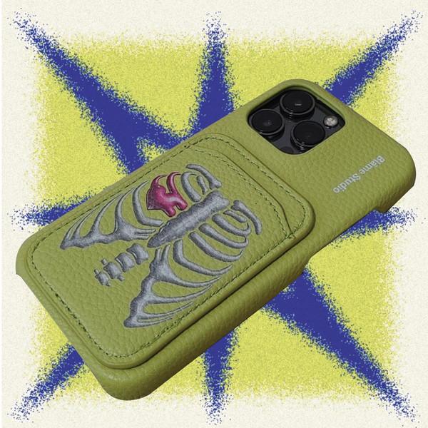 Green Skull Leather case