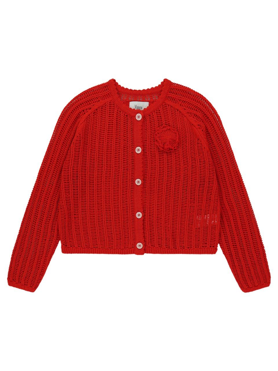 Crochet  Jacket (Red)