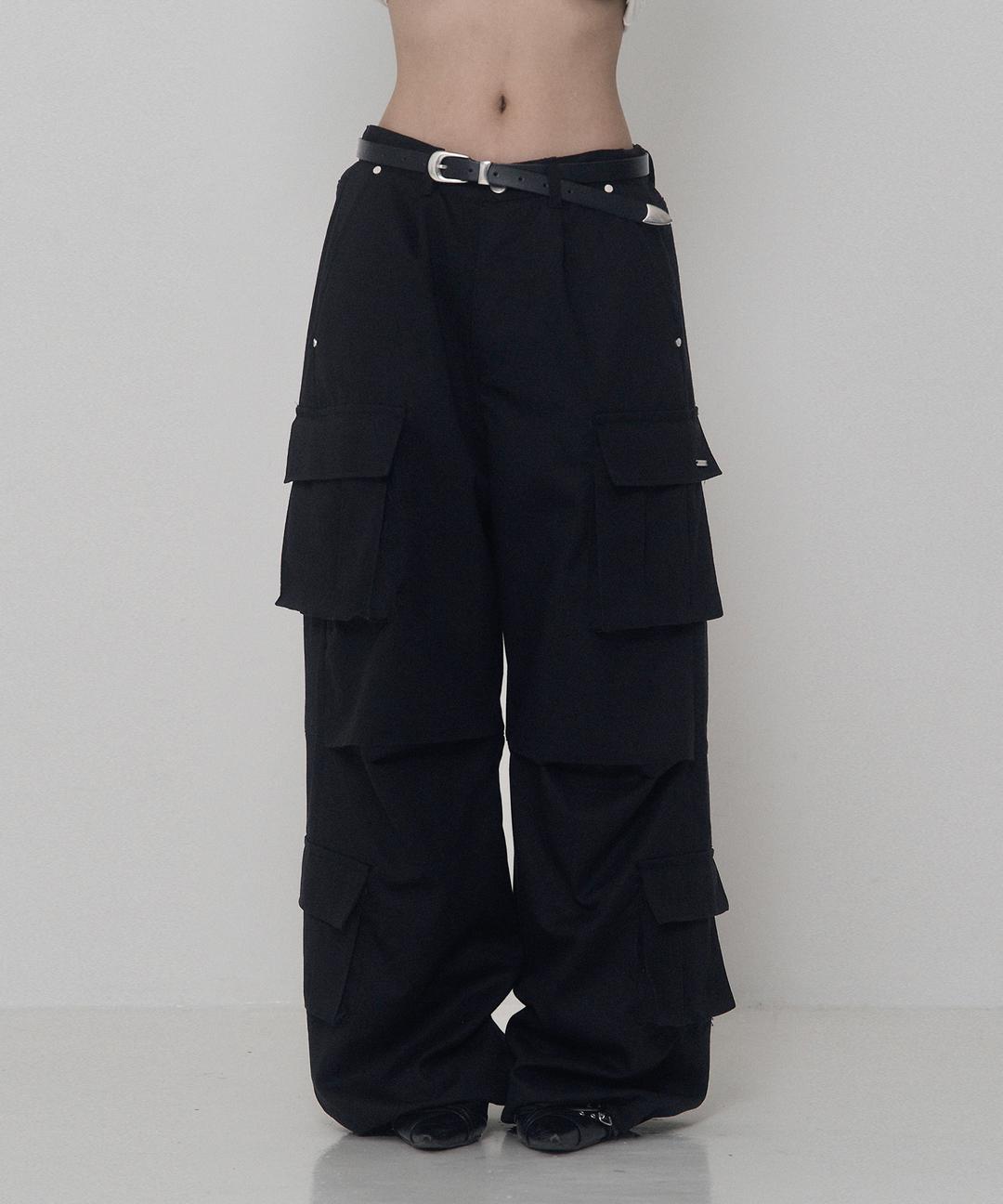 Tencel Cotton Cargo Pants (black) - 3/5 순차배송