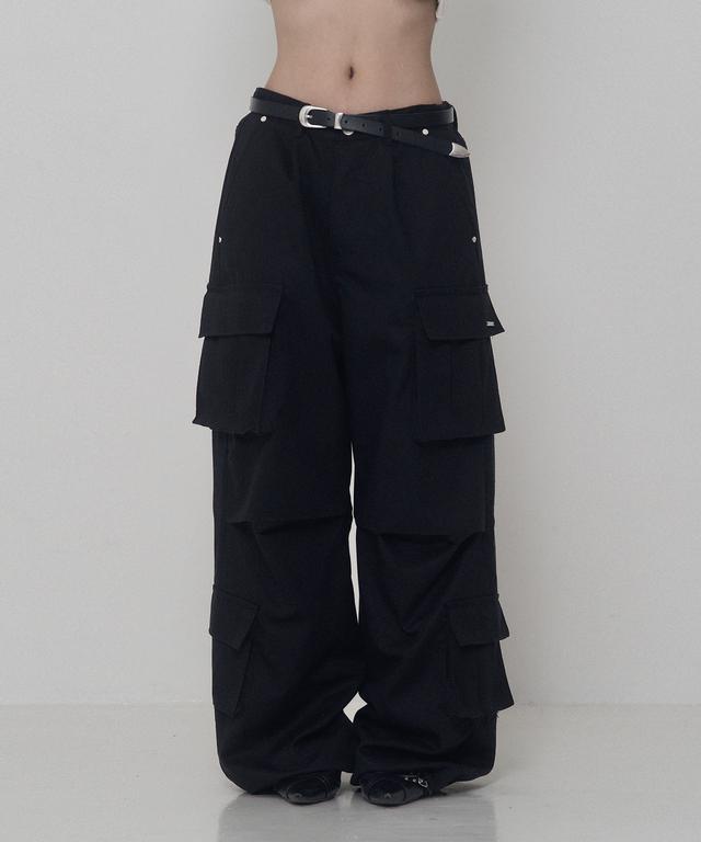 Tencel Cotton Cargo Pants (black) - 3/5 순차배송