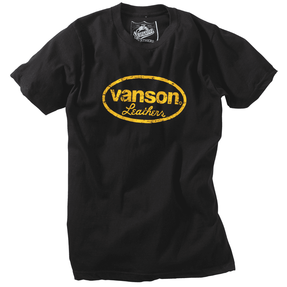 Vanson Distressed Oval Tee
