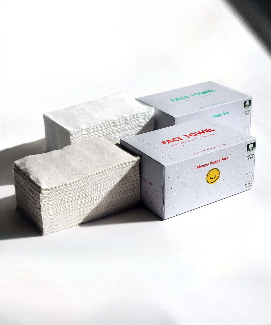 어반리브즈 [어반리브즈] 순면 페이스 타올 (무표백/화이트) 2개