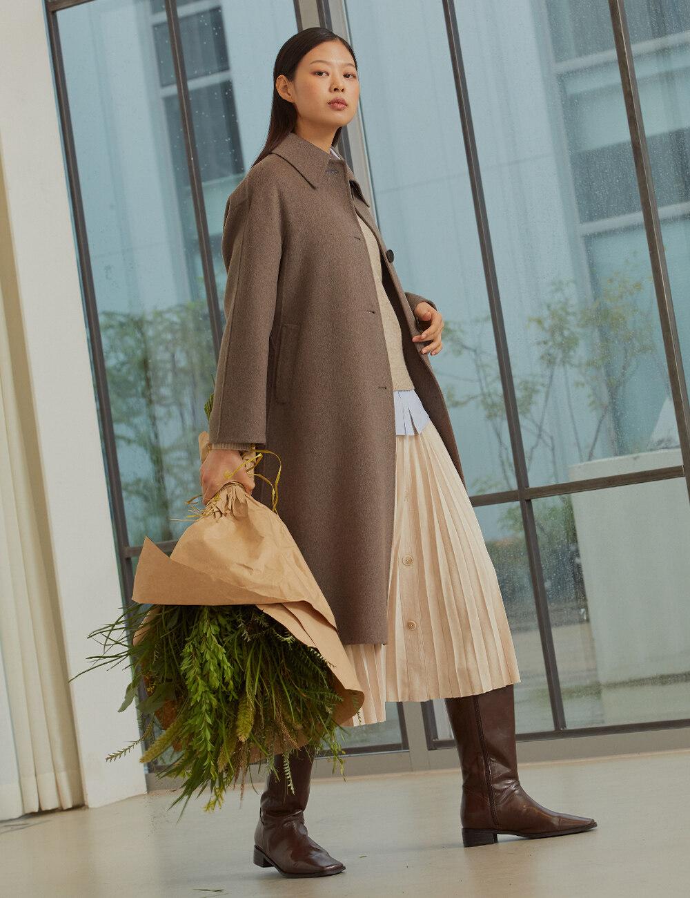 [온라인단독] A라인 싱글 핸드코트