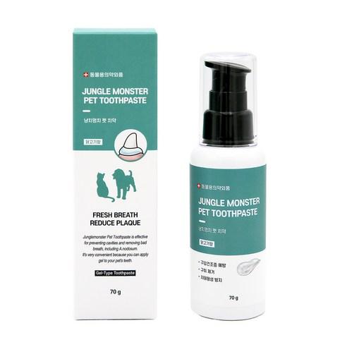 정글몬스터 냥치멍치 강아지 고양이 치약, 70g, 1개