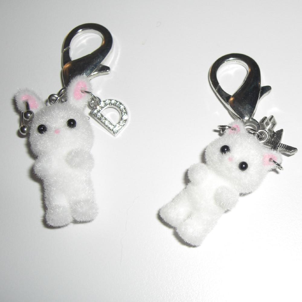piercing cat & rabbit (white)